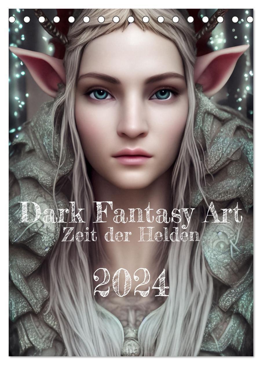 Cover: 9783675907881 | Dark Fantasy Art - Zeit der Helden (Tischkalender 2024 DIN A5...