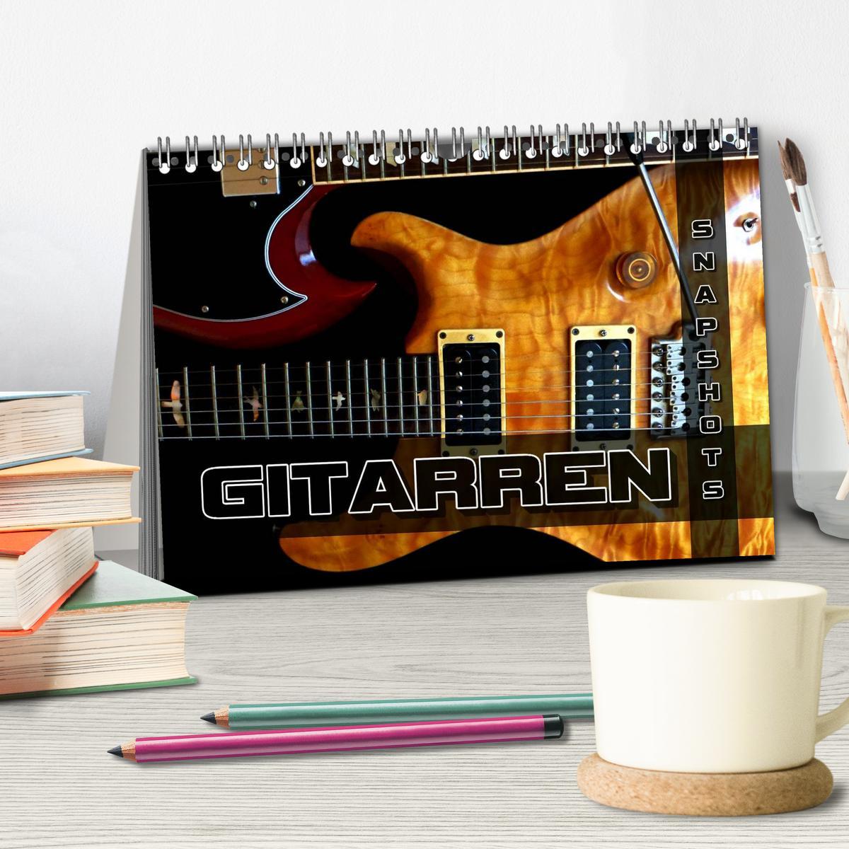 Bild: 9783435732296 | Gitarren Snapshots (Tischkalender 2025 DIN A5 quer), CALVENDO...