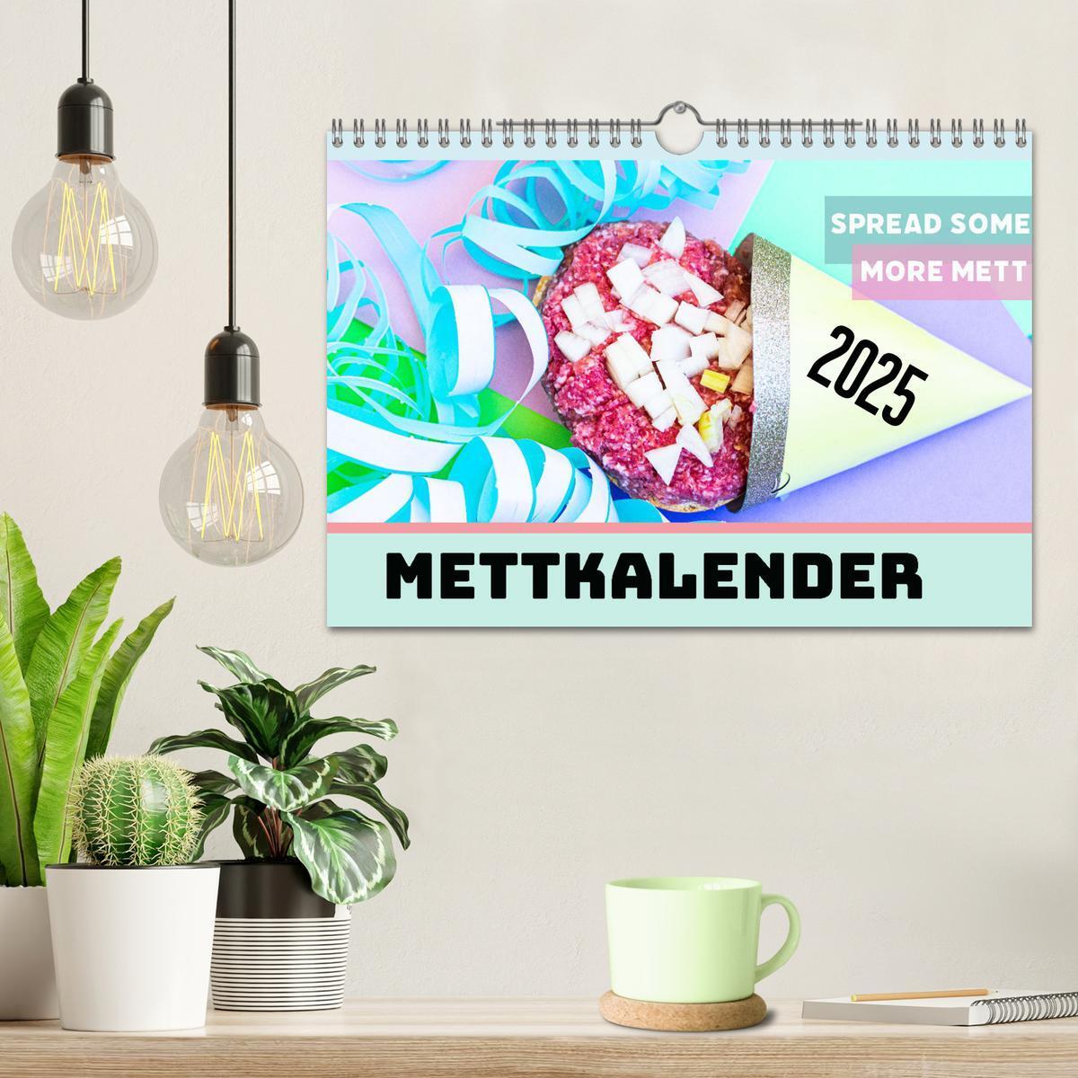 Bild: 9783435039470 | Mettkalender - Spread some more Mett (Wandkalender 2025 DIN A4...