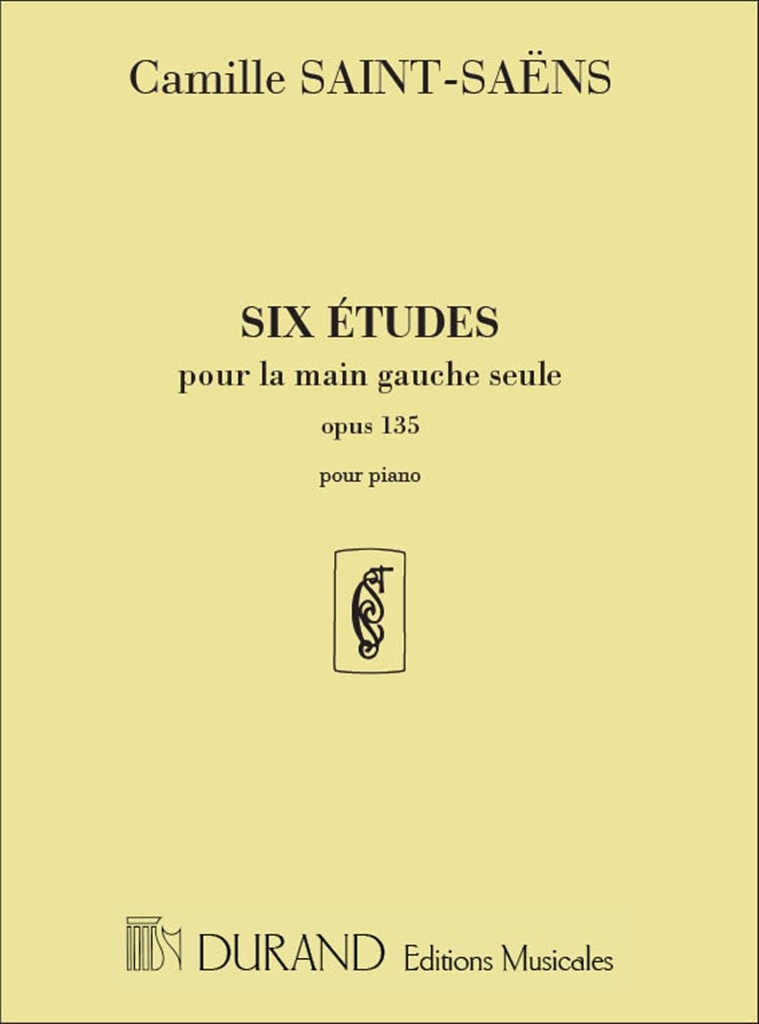 Cover: 9790044038787 | Six etudes Pour la main Gauche Seule opus 135 | Camille Saint-Saëns