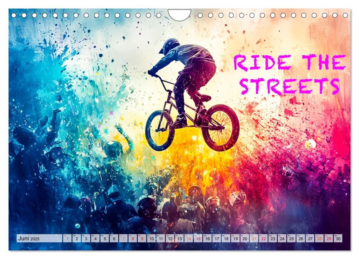 Bild: 9783457184837 | BMX - Coole Slogans (Wandkalender 2025 DIN A4 quer), CALVENDO...