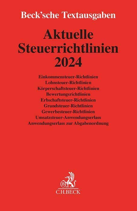 Cover: 9783406812415 | Aktuelle Steuerrichtlinien 2024 | Rechtsstand: 1. Januar 2024 | Buch