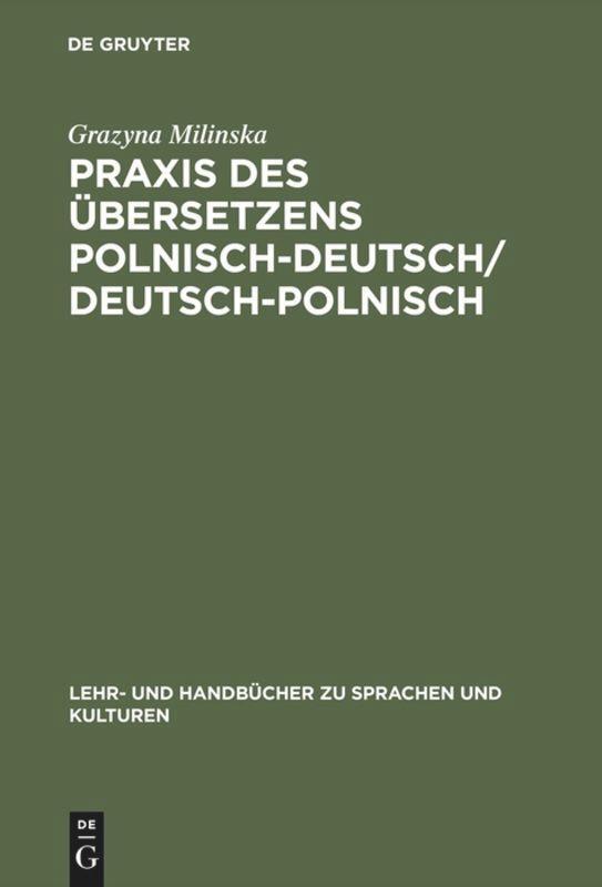 Cover: 9783486237337 | Praxis des Übersetzens Polnisch-Deutsch/Deutsch-Polnisch | Milinska