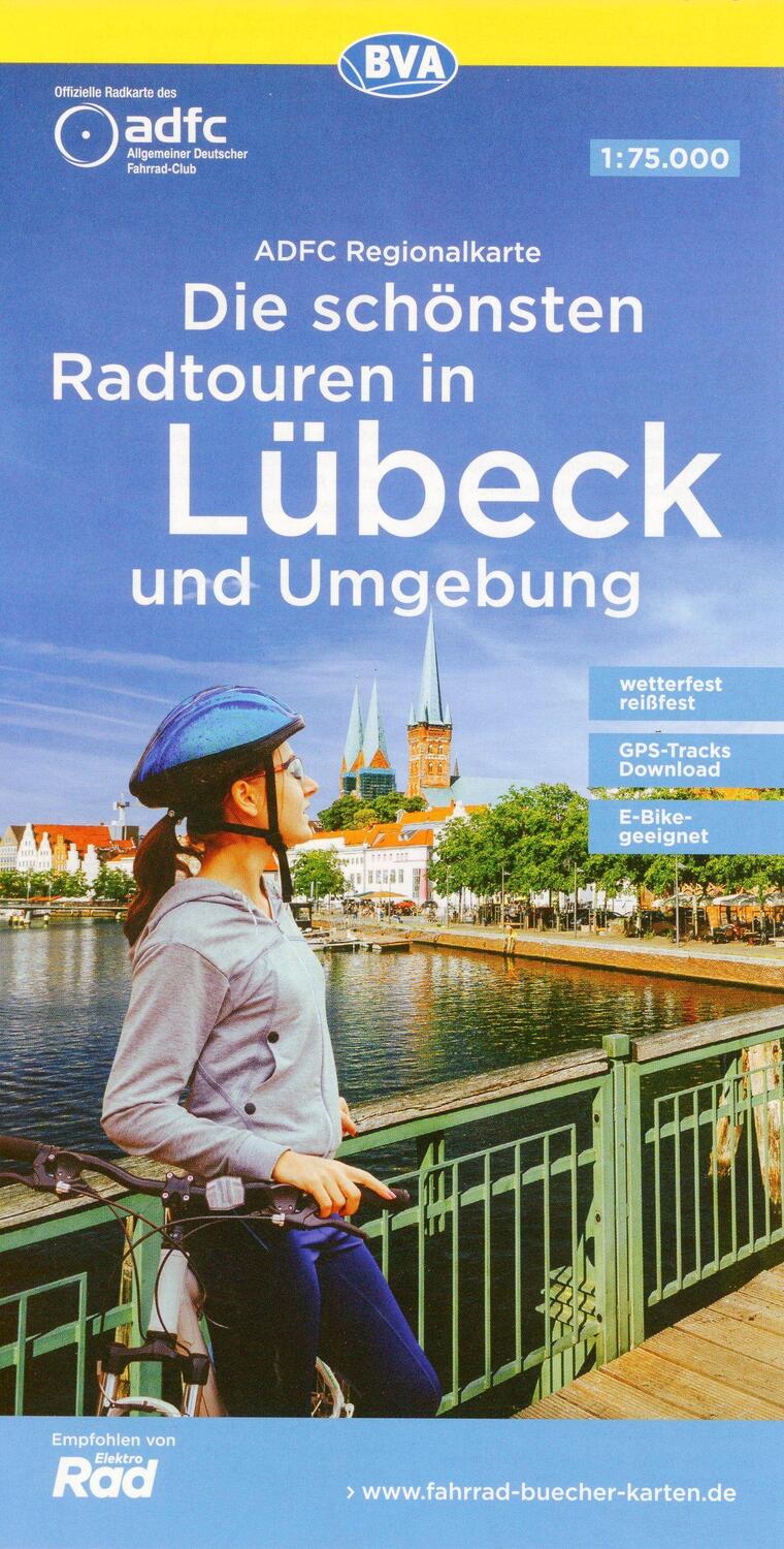 Cover: 9783969900710 | ADFC-Regionalkarte Die schönsten Radtouren in Lübeck und Umgebung...