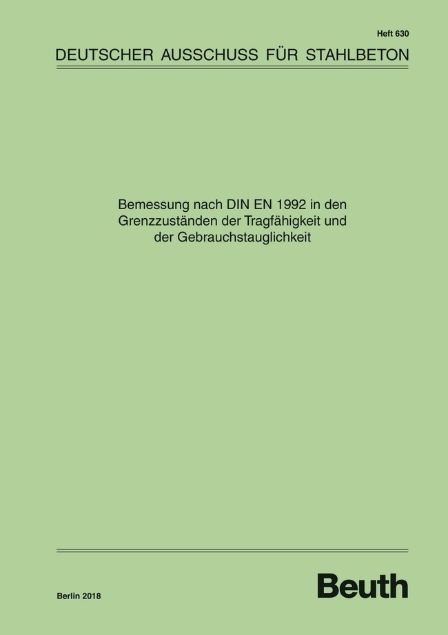 Cover: 9783410657880 | Bemessung nach DIN EN 1992 in den Grenzzuständen der Tragfähigkeit...