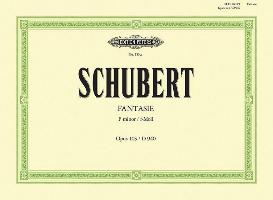 Cover: 9790577082776 | Fantasia in F Minor Op. 103 (D940) for Piano | Taschenbuch | Buch
