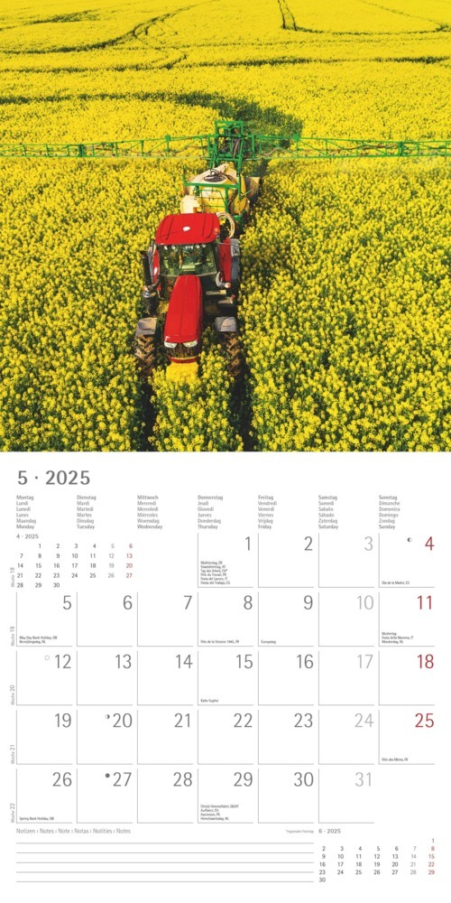 Bild: 4251732340964 | Alpha Edition - Traktoren 2025 Broschürenkalender, 30x30cm,...