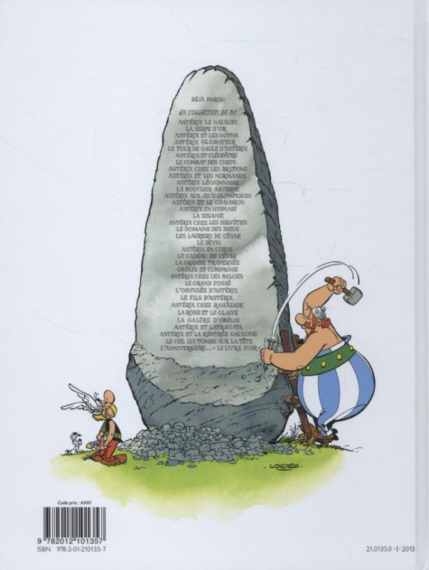 Rückseite: 9782012101357 | Asterix Französische Ausgabe. Asterix chez le Goths. Sonderausgabe