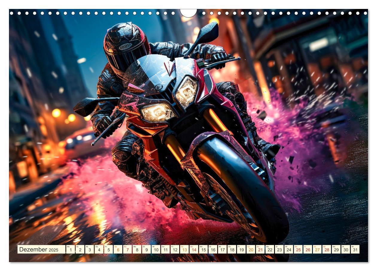 Bild: 9783383891717 | Motorrad Fantasien (Wandkalender 2025 DIN A3 quer), CALVENDO...