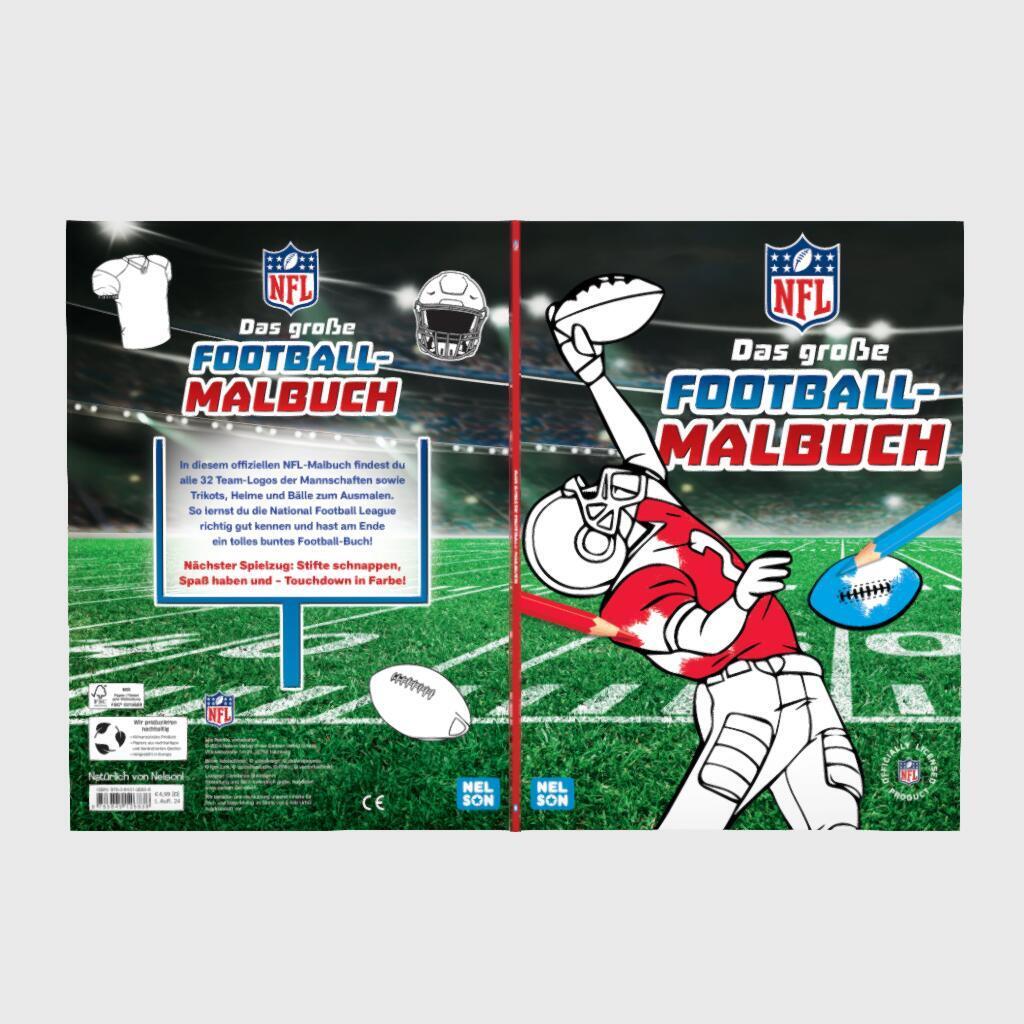 Bild: 9783845126838 | NFL: Das große Football-Malbuch | Offiziell lizenziertes Produkt | NFL