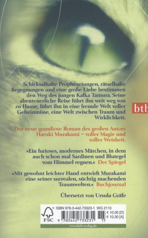 Rückseite: 9783442733231 | Kafka am Strand | Haruki Murakami | Taschenbuch | btb | Deutsch | 2006