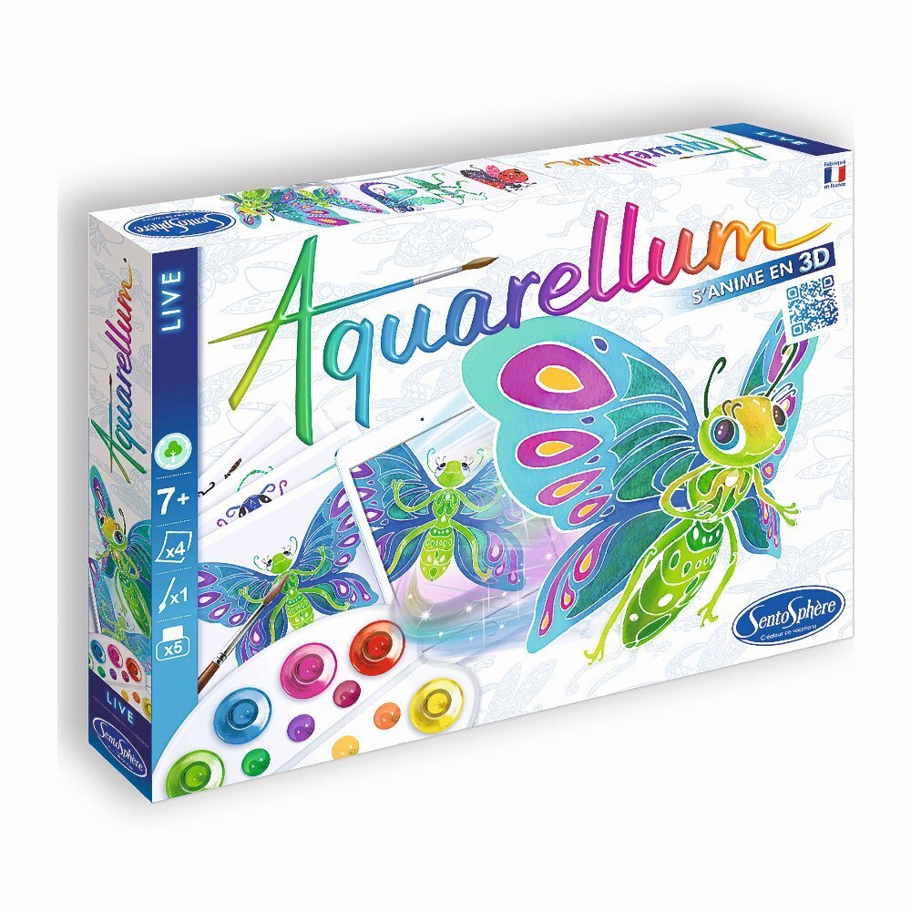 Cover: 3373910067034 | SENTOSPHERE - Aquarellum Live 3D Insekten | Stück | 3906703 | 2022
