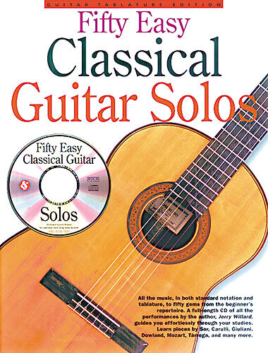 Cover: 752187949053 | Fifty Easy Classical Guitar Solos | Buch + CD | 1998 | Music Sales