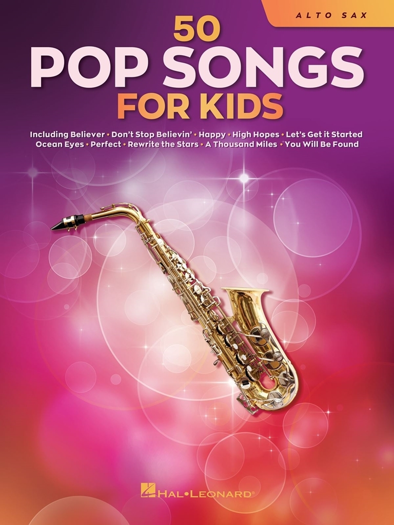 Cover: 840126936292 | 50 Pop Songs for Kids | for Alto Sax | Instrumental Folio | Buch