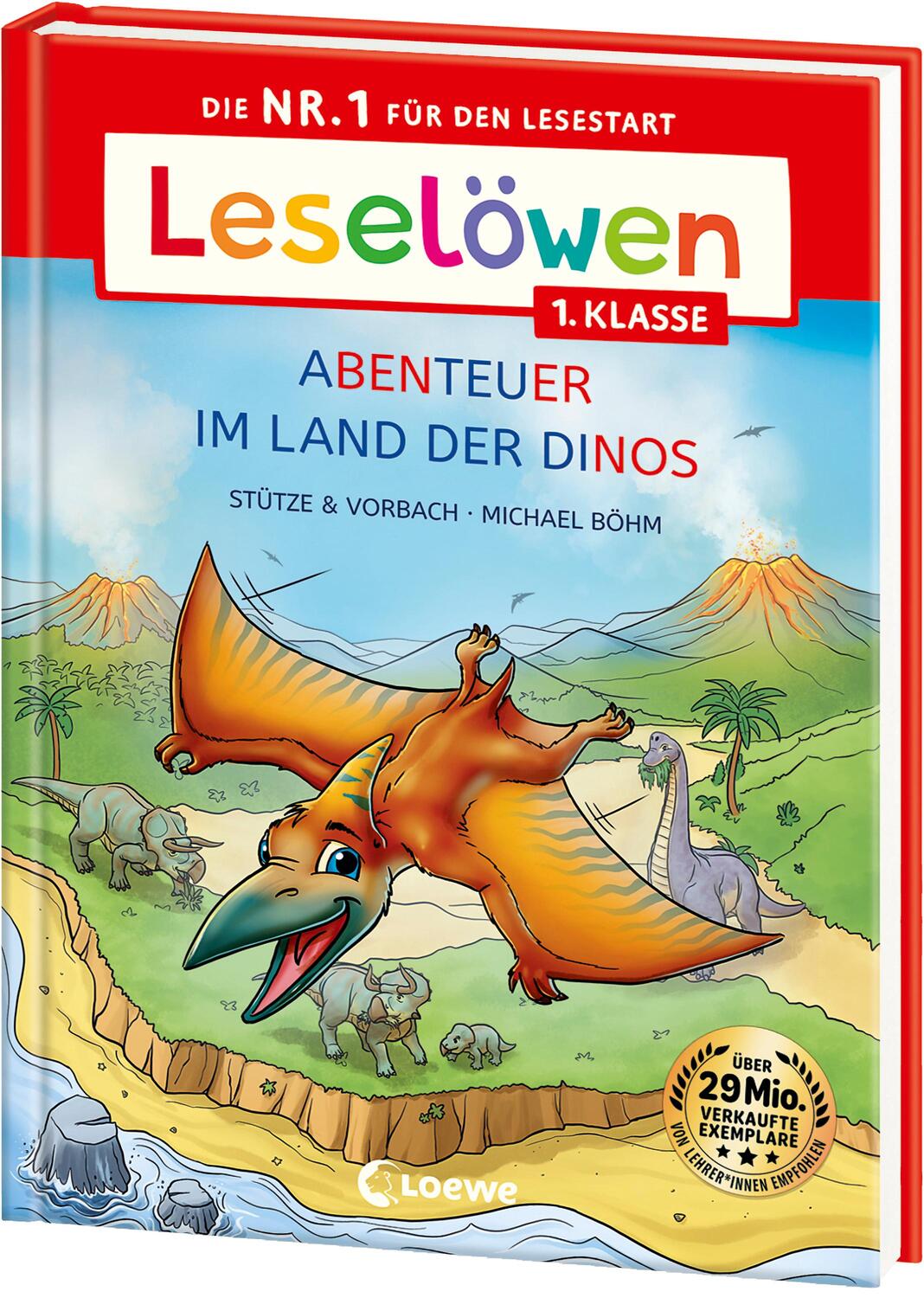 Cover: 9783743217805 | Leselöwen 1. Klasse - Abenteuer im Land der Dinos | Stütze &amp; Vorbach