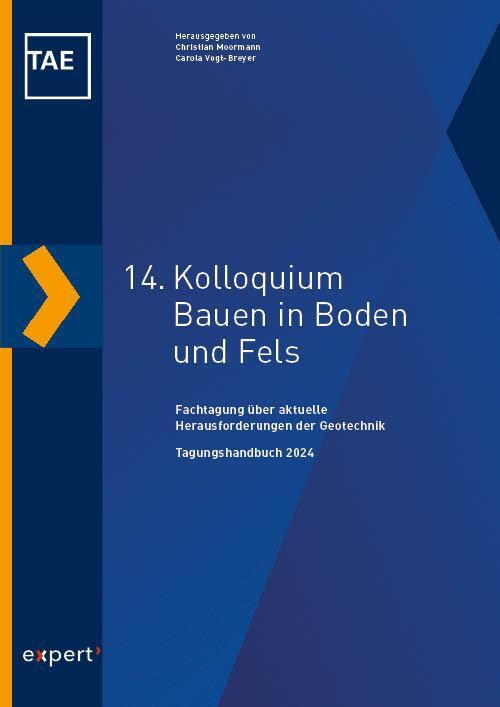 Cover: 9783381118113 | 14. Kolloquium Bauen in Boden und Fels | Christian Moormann (u. a.)