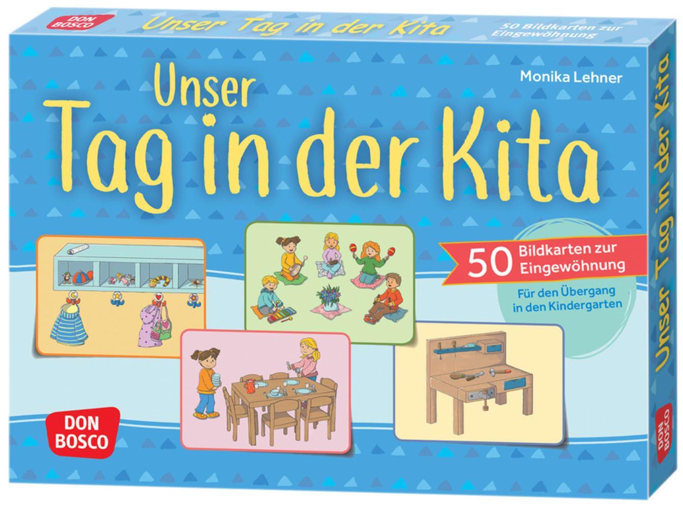 Cover: 4260179515293 | Unser Tag in der Kita | Monika Lehner | Box | 50 S. | Deutsch | 2018