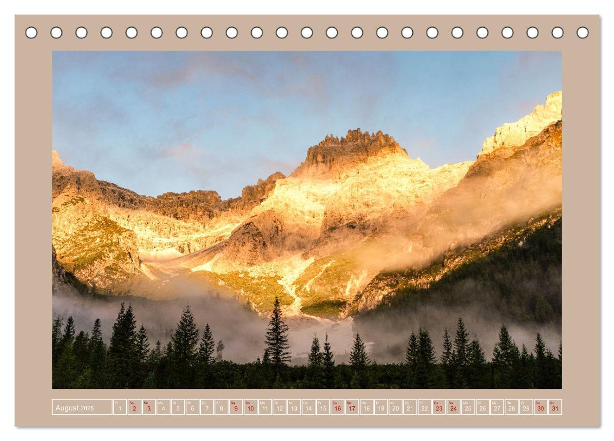 Bild: 9783383935770 | Südtiroler Dolomiten (Tischkalender 2025 DIN A5 quer), CALVENDO...