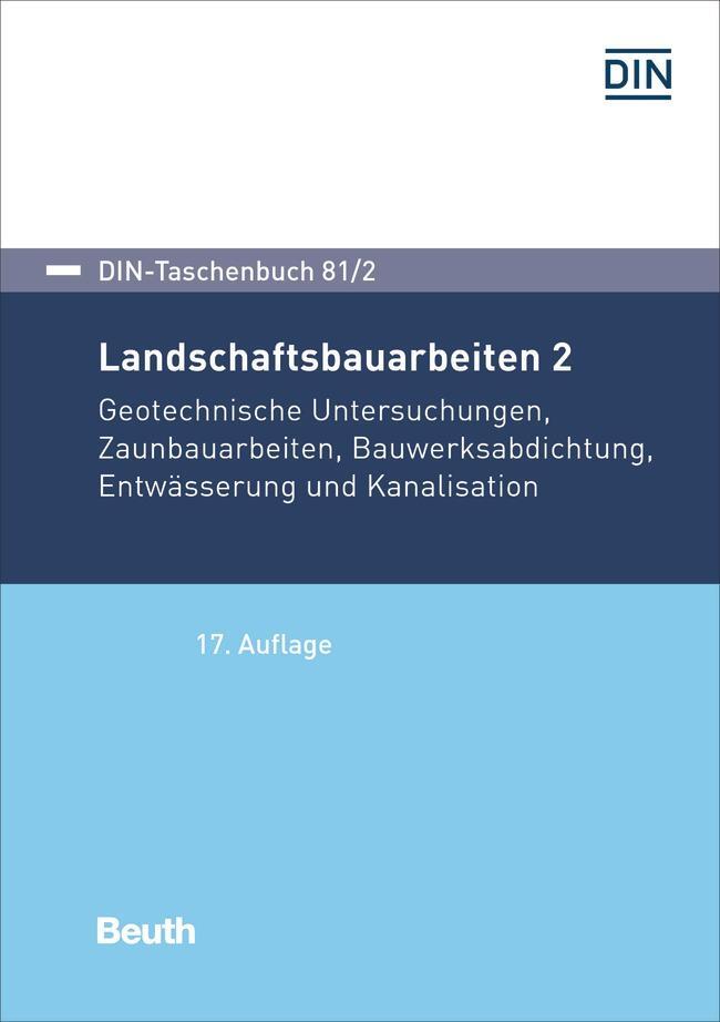 Cover: 9783410292074 | Landschaftsbauarbeiten 2 | Taschenbuch | DIN-Beuth-Taschenbuch | 2019