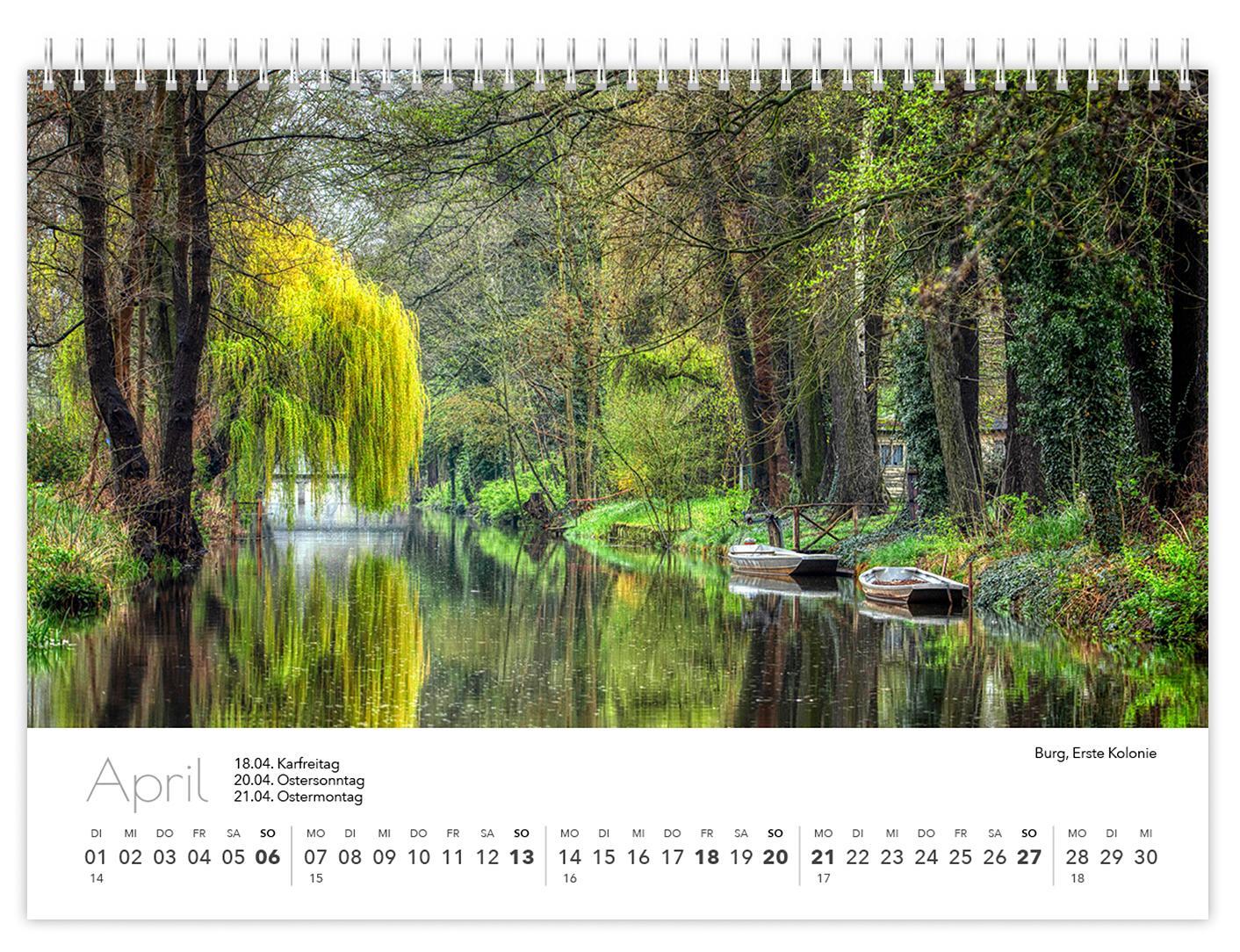 Bild: 9783910680838 | Kalender Spreewald kompakt - Peter Becker 2025 | K4 Verlag (u. a.)