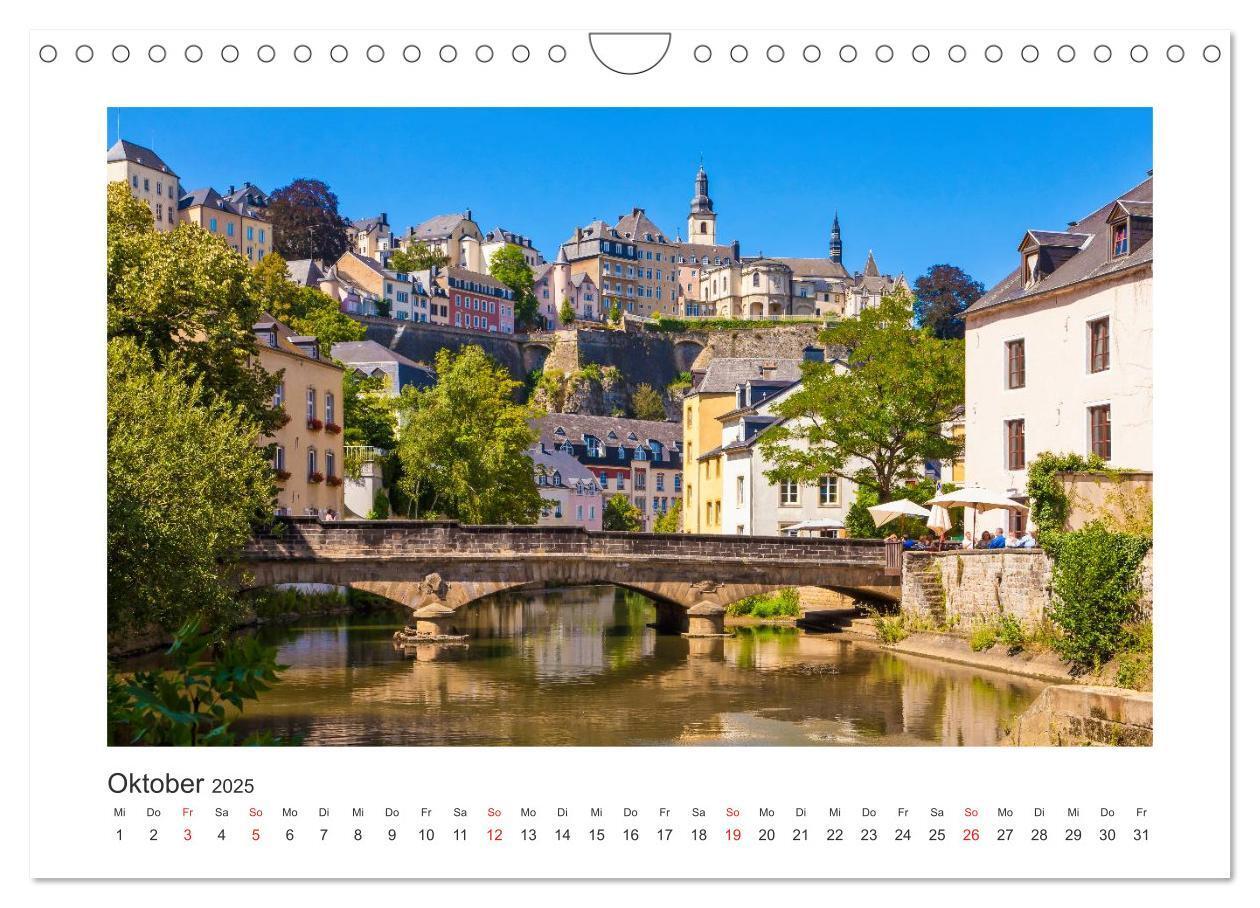 Bild: 9783435592586 | LUXEMBURG Stadt der Kontraste (Wandkalender 2025 DIN A4 quer),...