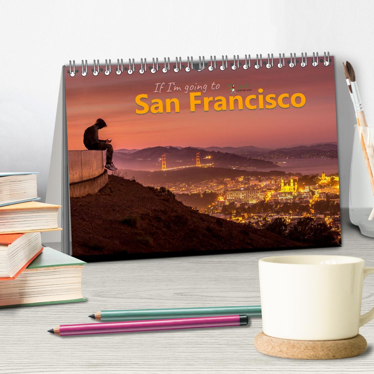 Bild: 9783435057948 | If I'm going to San Francisco (Tischkalender 2025 DIN A5 quer),...