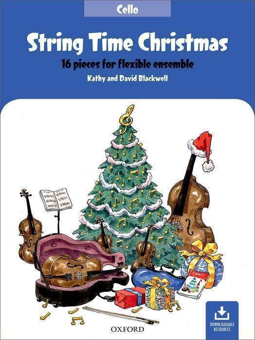 Cover: 9780193528086 | String Time Christmas | 16 pieces for flexible ensemble - Cello Book