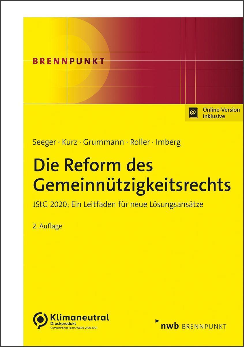 Cover: 9783482681424 | Die Reform des Gemeinnützigkeitsrechts | Andreas Seeger (u. a.) | 2022