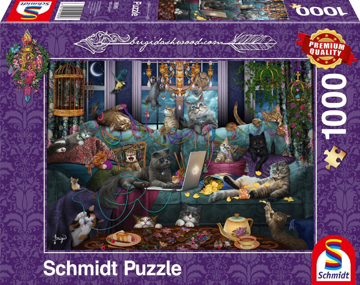 Cover: 4001504599898 | Katzen in Quarantäne | Puzzle Birgid Ashwood 1.000 Teile | Spiel