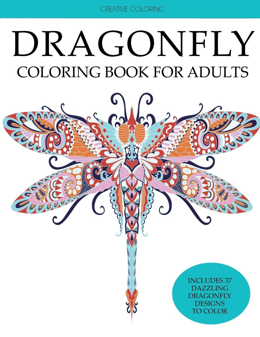 Cover: 9781949651546 | Dragonfly Coloring Book for Adults | Creative Coloring | Taschenbuch