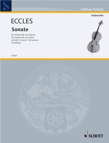 Cover: 9790001016971 | Sonate G | Henry Eccles | Buch | Schott Music | EAN 9790001016971