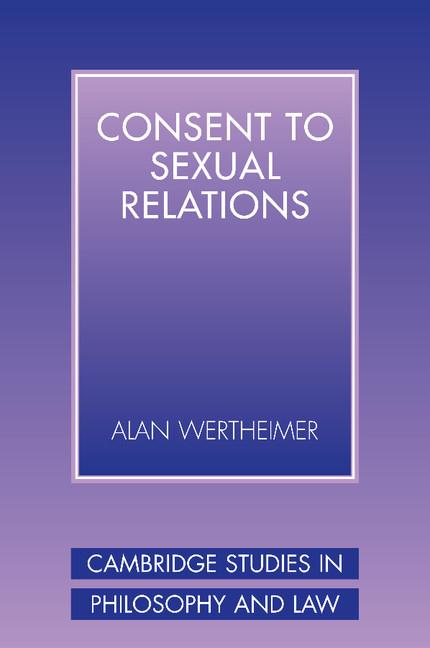 Cover: 9780521536110 | Consent to Sexual Relations | Alan Wertheimer | Taschenbuch | Englisch