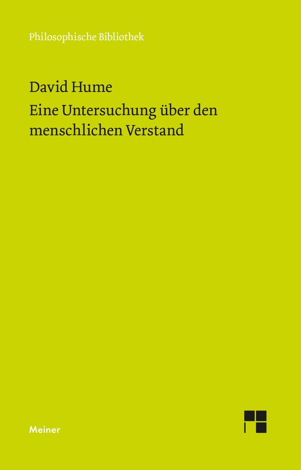 Cover: 9783787341986 | Eine Untersuchung über den menschlichen Verstand | David Hume | Buch