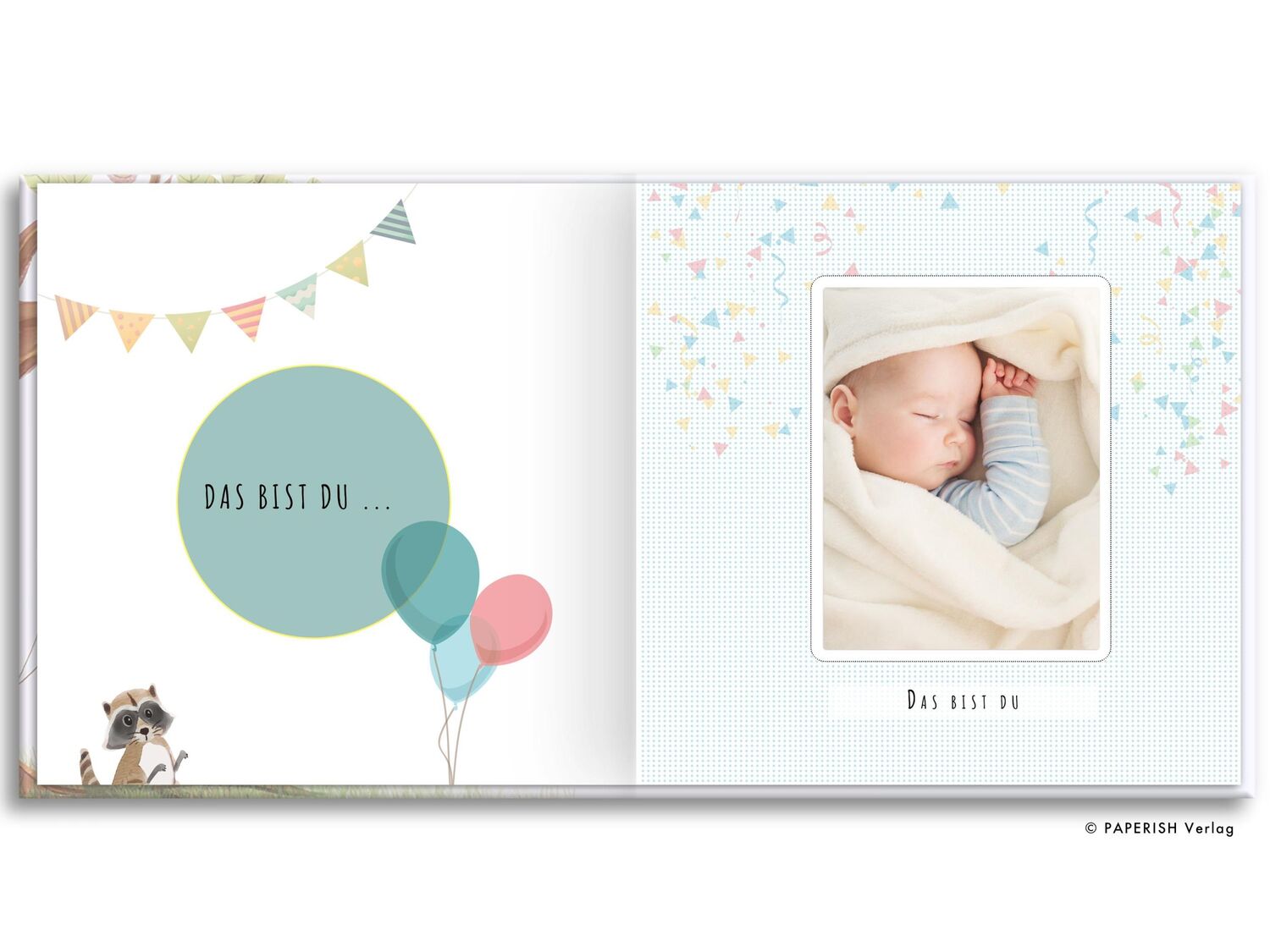 Bild: 9783968950181 | Babyalbum - UNSER ERSTES GEMEINSAMES JAHR (blau) | Pia Loewe | Buch