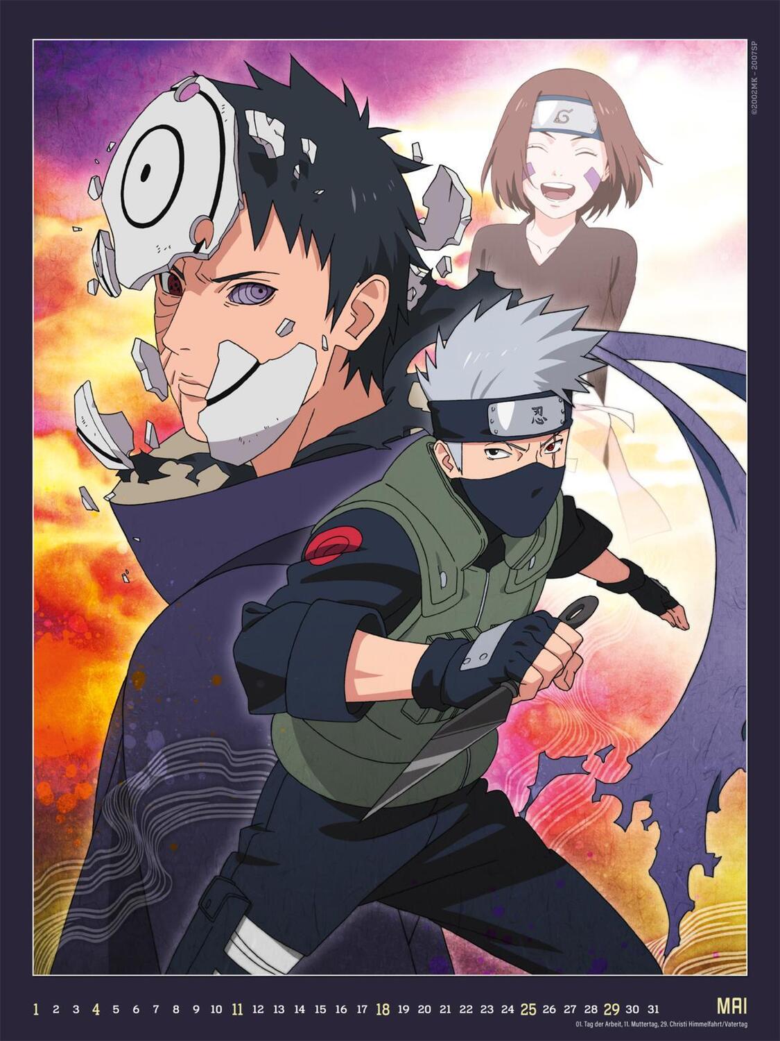 Bild: 9783830321866 | Naruto Shippuden Posterkalender 2025 | Kalender | 28 S. | Deutsch