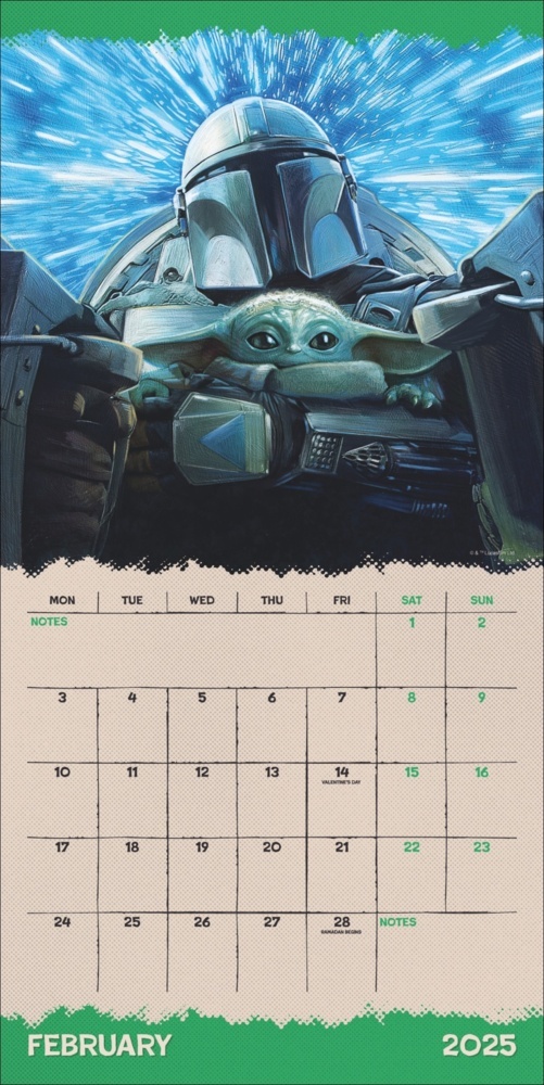 Bild: 9783840196683 | The Mandalorian Broschurkalender 2025 | Kalender | 28 S. | Englisch