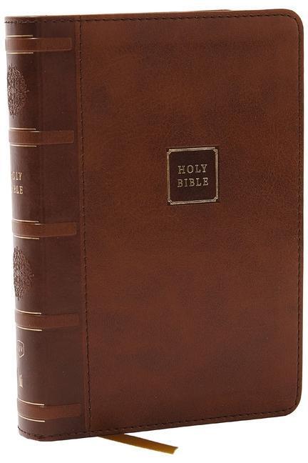 Cover: 9781400333462 | KJV Compact Bible w/ 43,000 Cross References, Brown Leathersoft,...