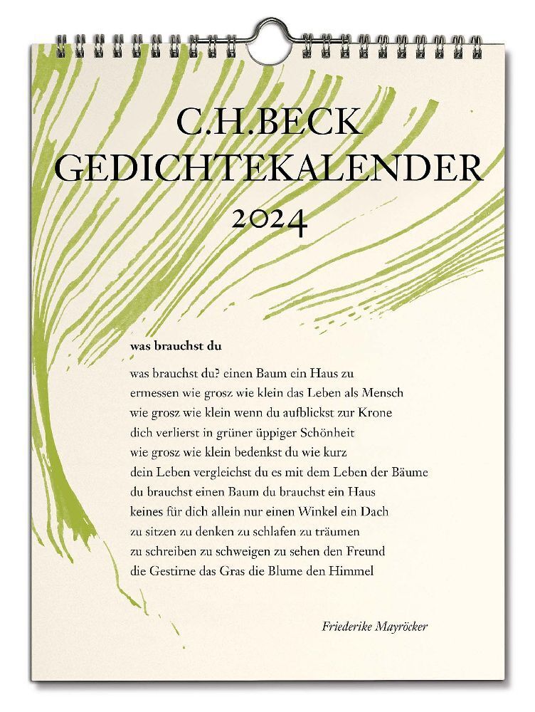 Cover: 9783406801174 | C.H. Beck Gedichtekalender | Kleiner Bruder 2024 (40. Jahrgang) | 2024