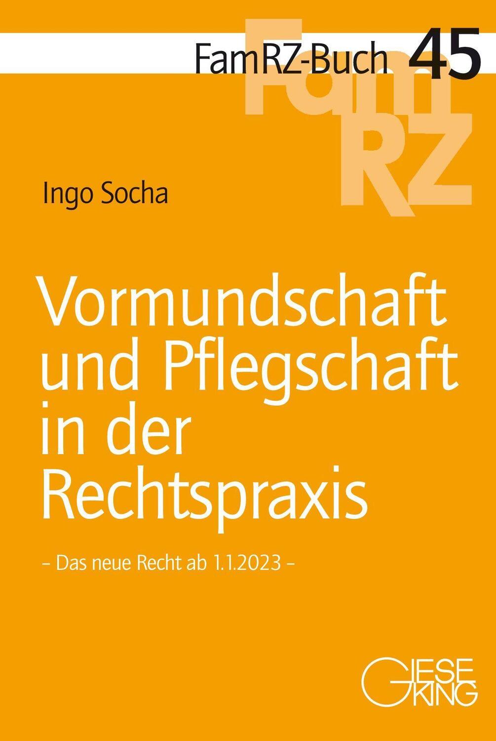 Cover: 9783769412758 | Vormundschaft und Pflegschaft in der Rechtspraxis | Ingo Socha | Buch