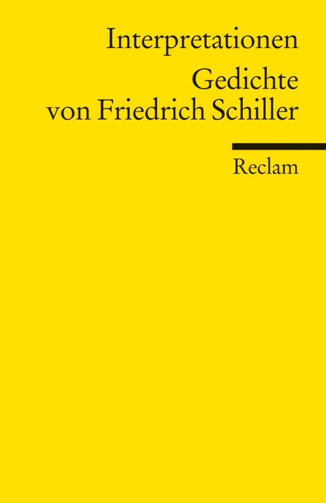 Cover: 9783150094730 | Gedichte von Friedrich Schiller | Norbert Oellers | Taschenbuch | 1996