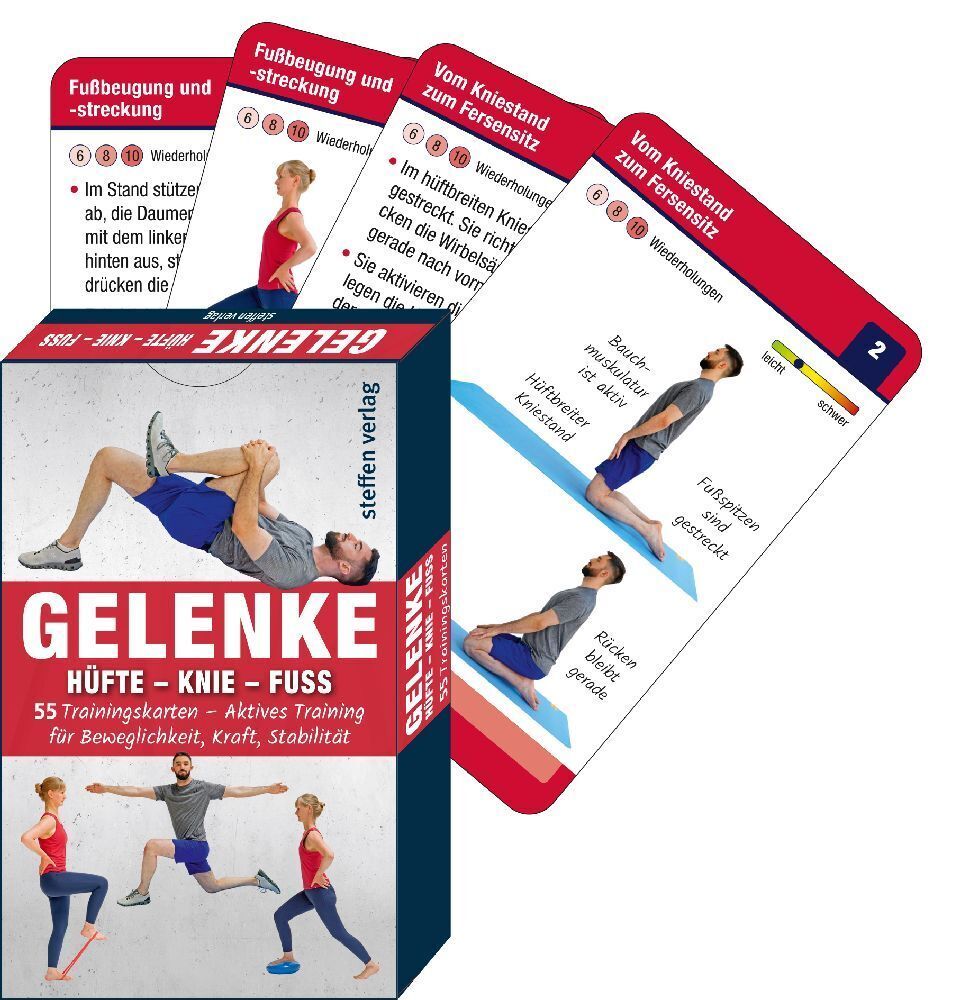 Cover: 9783957991270 | Trainingskarten Gelenke: Hüfte - Knie - Fuß | Ronald Thomschke | Buch