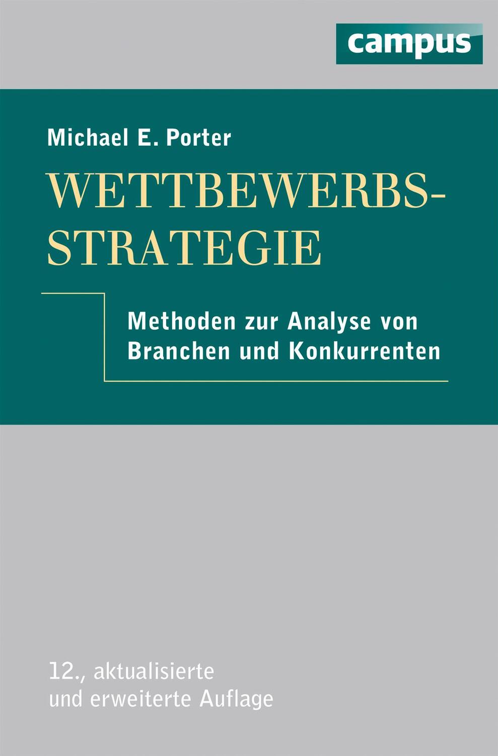 Cover: 9783593398440 | Wettbewerbsstrategie | Michael E. Porter | Buch | Deutsch | 2013