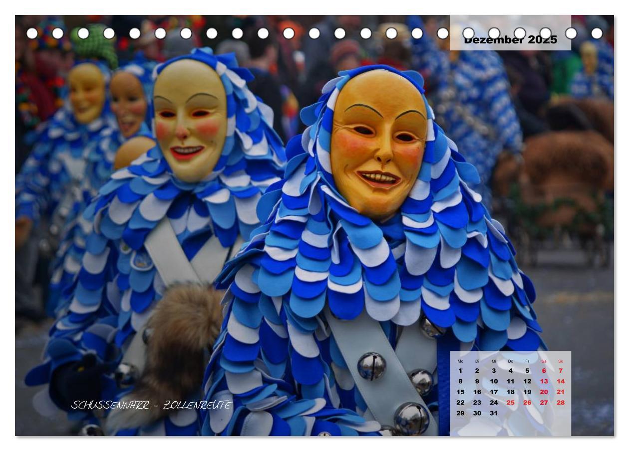 Bild: 9783435560066 | Schwäbisch alemannische Fasnet (Tischkalender 2025 DIN A5 quer),...