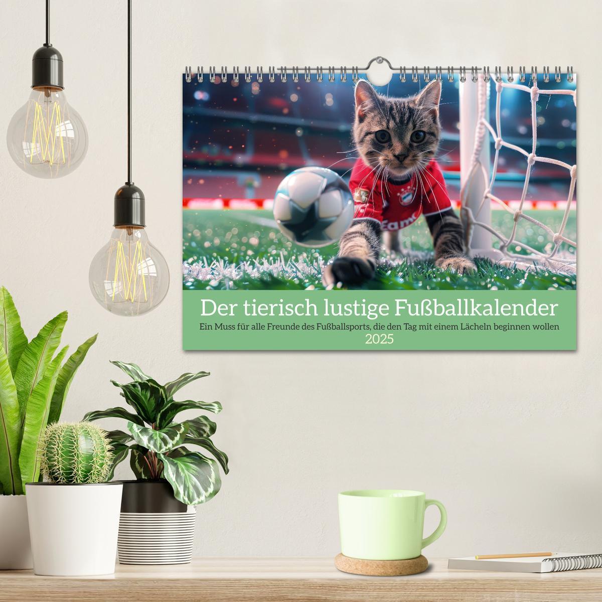 Bild: 9783457152676 | Der tierisch lustige Fußballkalender (Wandkalender 2025 DIN A4...