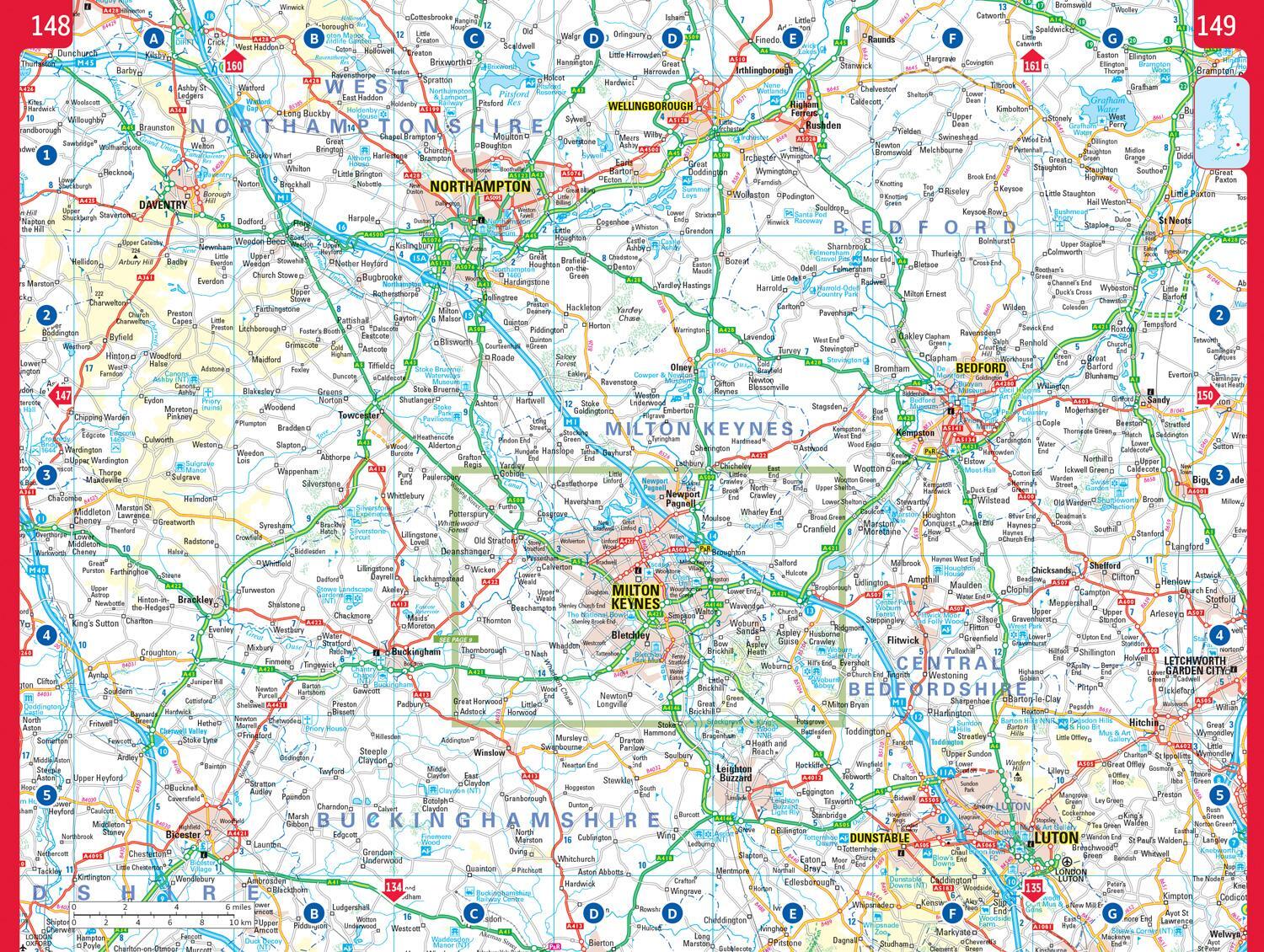 Bild: 9780008597580 | 2024 Collins Essential Road Atlas Britain and Northern Ireland | Maps