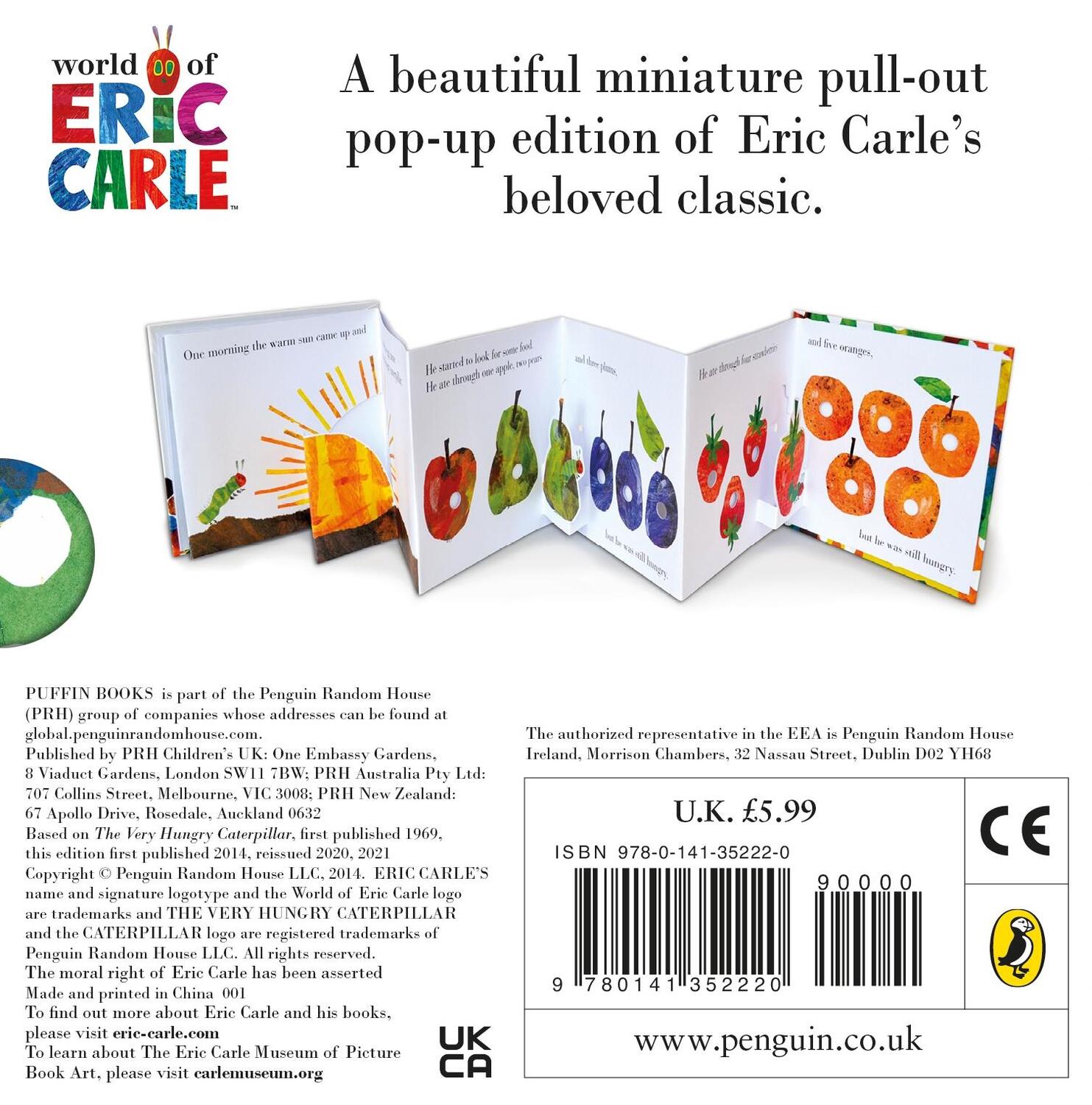 Rückseite: 9780141352220 | The Very Hungry Caterpillar: a Pull-out Pop-up | Eric Carle | Buch