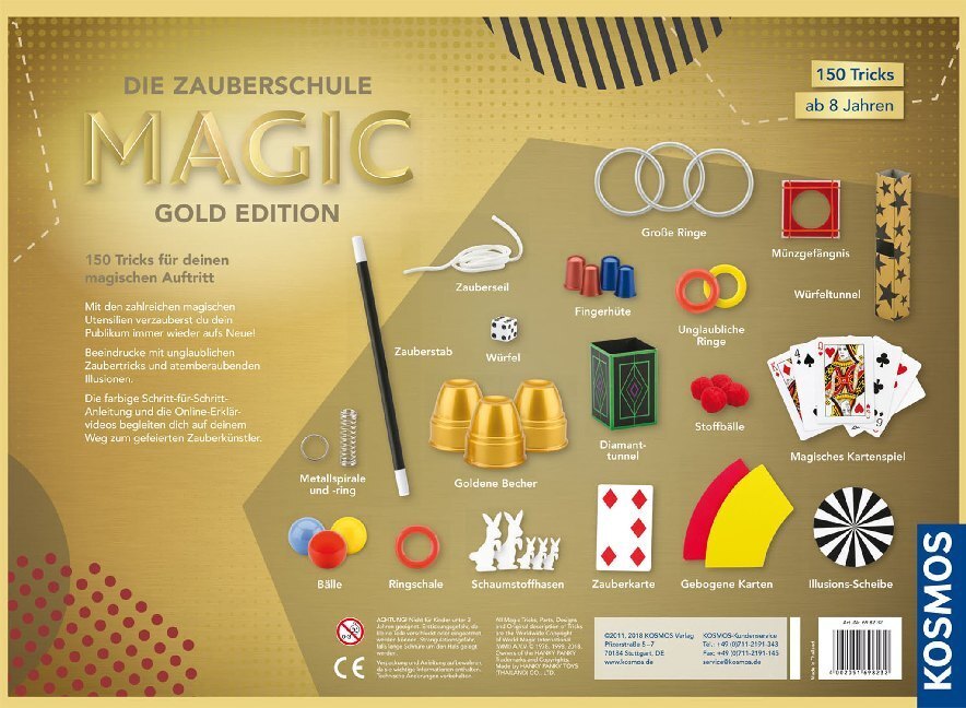 Bild: 4002051698232 | Die Zauberschule Magic, Gold Edition | Mit 130 Tricks und Illusionen
