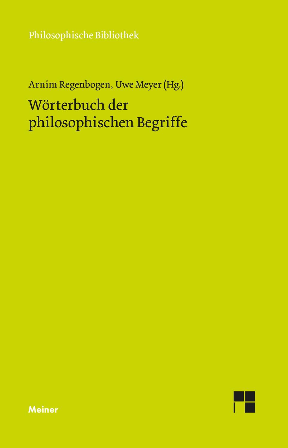 Cover: 9783787325009 | Wörterbuch der philosophischen Begriffe | Arnim Regenbogen (u. a.) | X