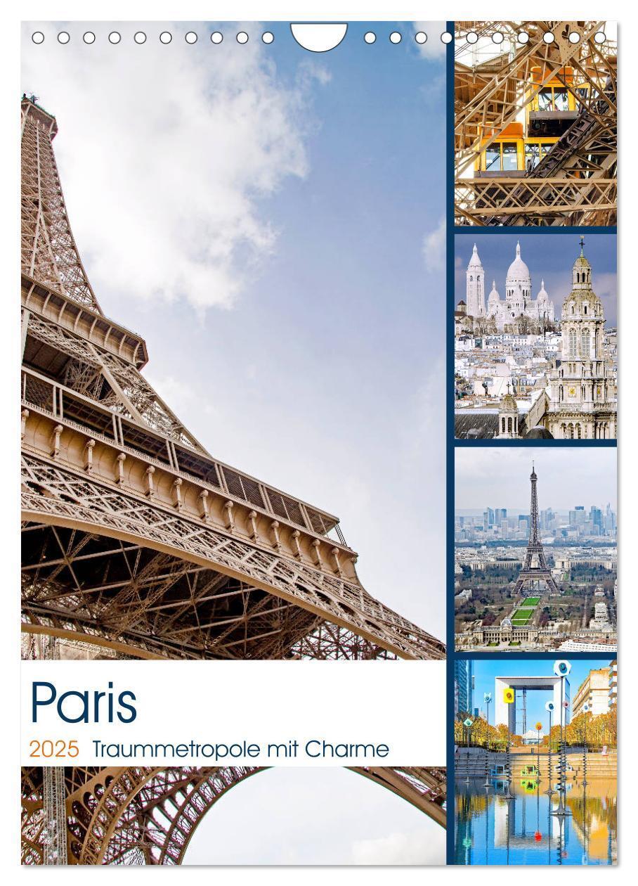 Cover: 9783435979547 | Paris Traummetropole mit Charme (Wandkalender 2025 DIN A4 hoch),...