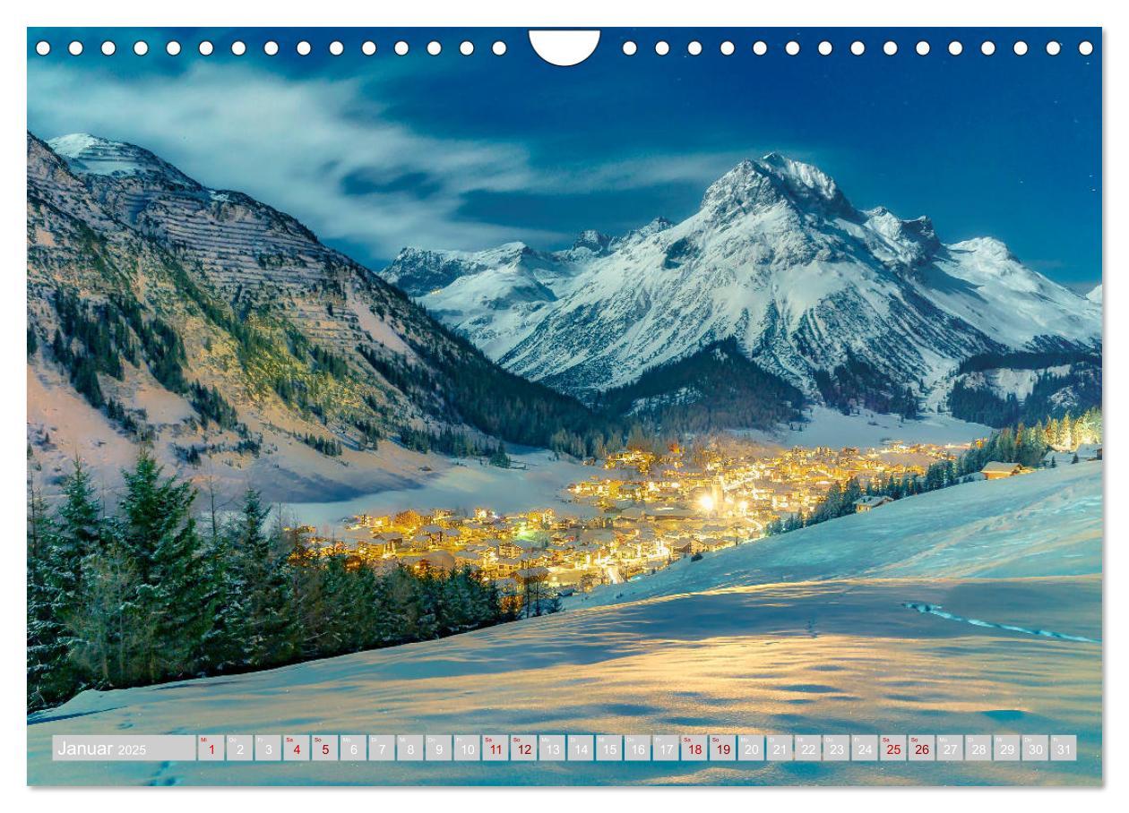 Bild: 9783435233229 | Arlberg - magic of winter (Wandkalender 2025 DIN A4 quer), CALVENDO...